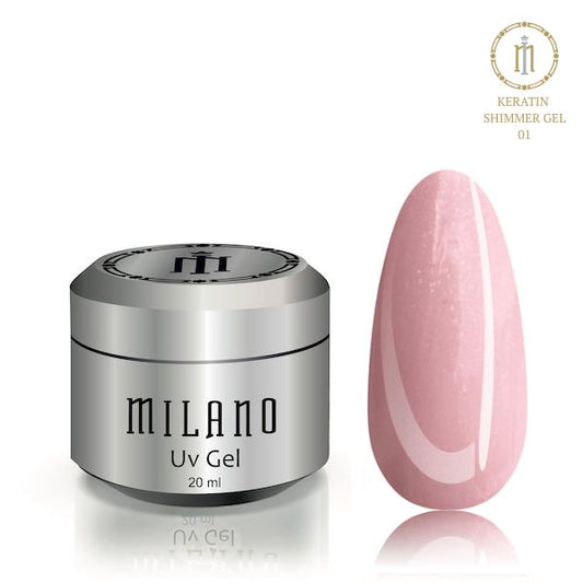 Milano Cosmetic Keratin Shimmer Gel № 01 20ml