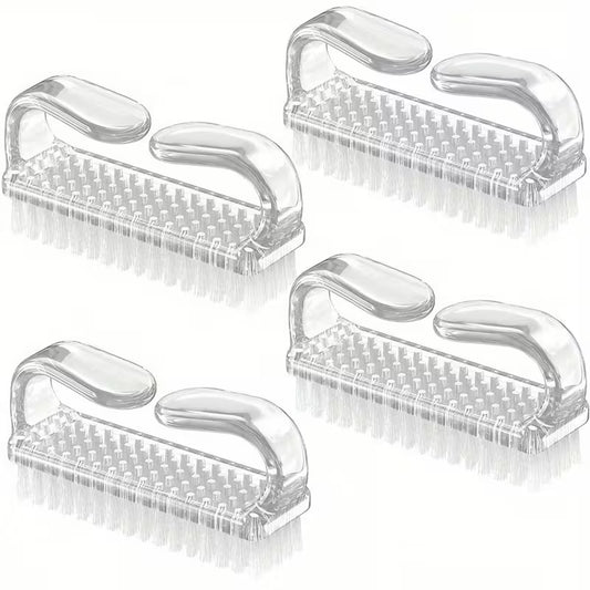 Mini spazzole in plastica per la rimozione della polvere e la cura delle unghie.