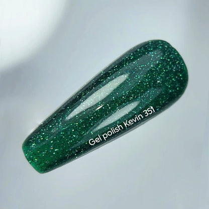 NOTD Gel Polish Kevin – smalto gel verde riflettente, 10 ml