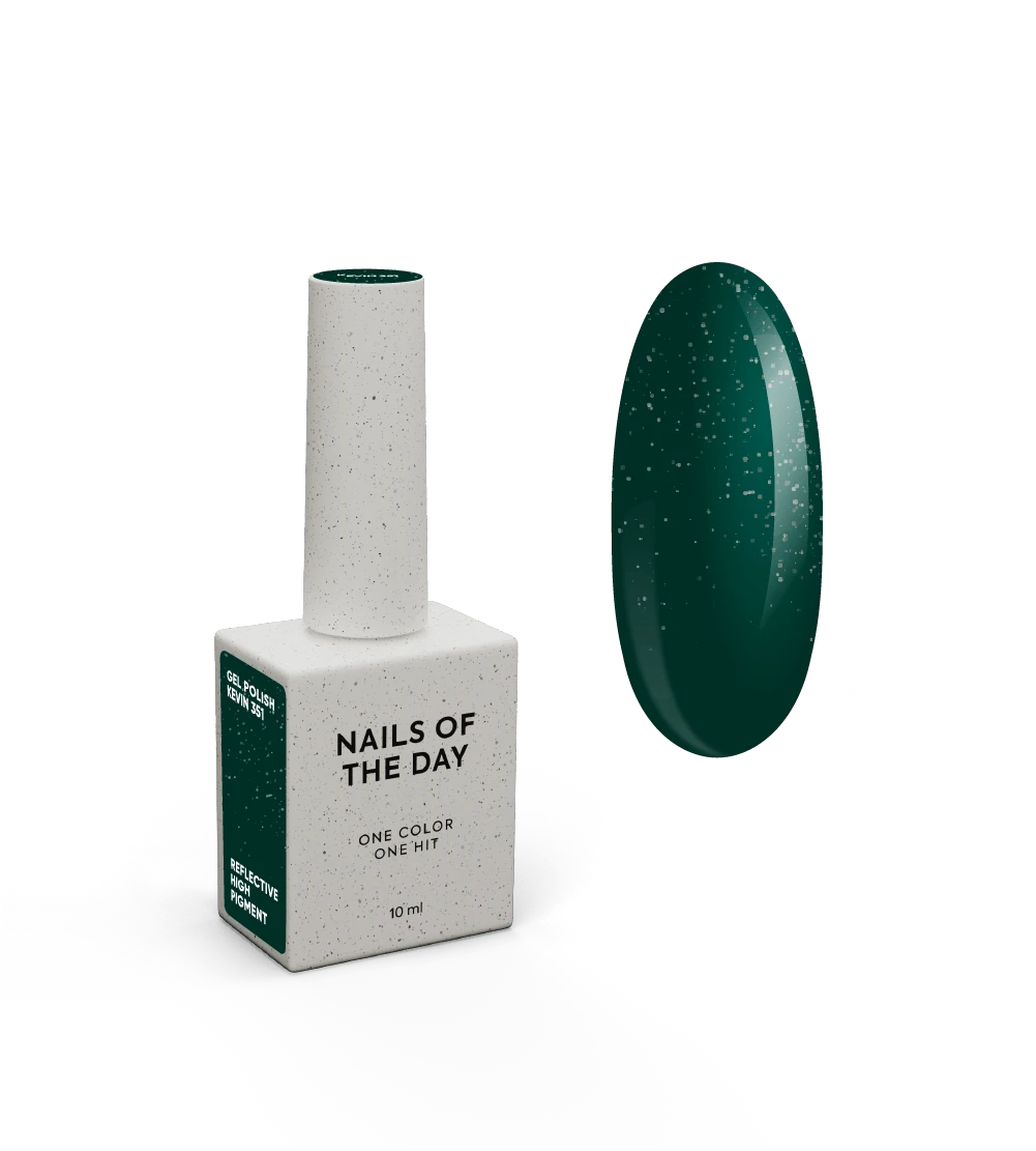 NOTD Gel Polish Kevin – smalto gel verde riflettente, 10 ml