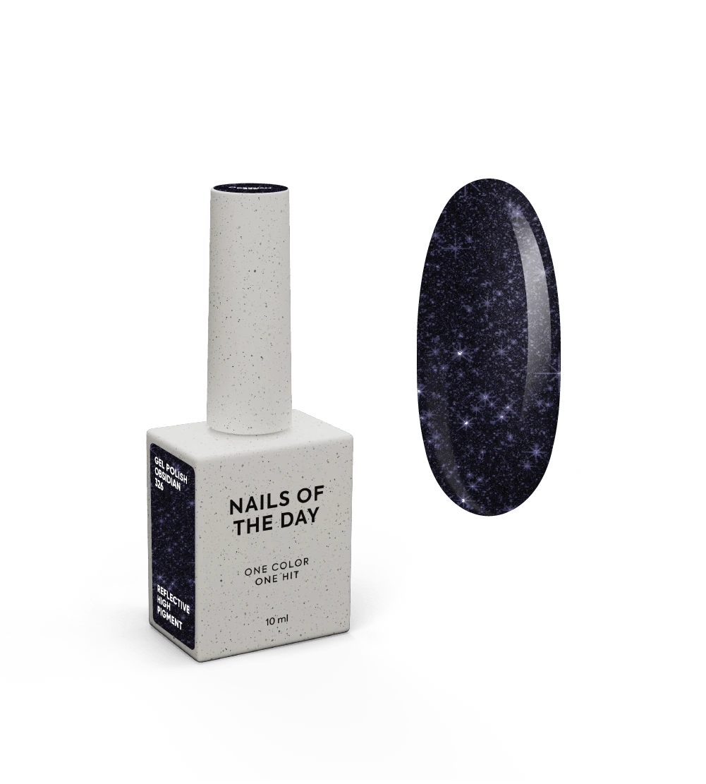 NAILSOFTHEDAY smalto gel "Obsidian", 10ml