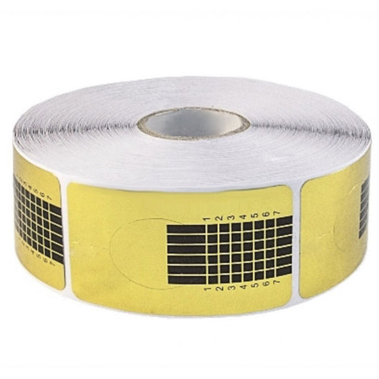 "Forma stretta dorata per ricostruzione unghie, larghezza 35 mm, 500 pezzi"